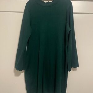 Free Assembly Forest Green Knit Dress - 2XL